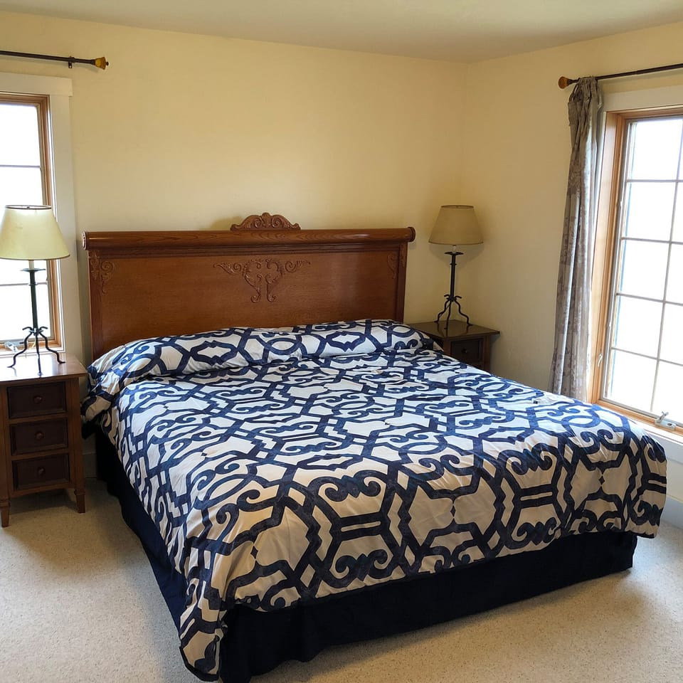 Master BR with views of the Tetons to the east and Snake River Mtns to the south