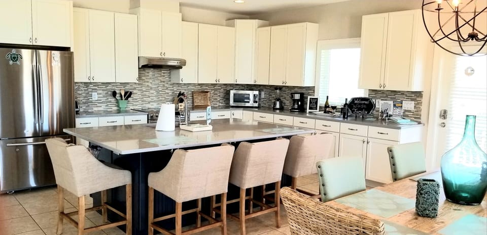Kitchen with stainless appliances