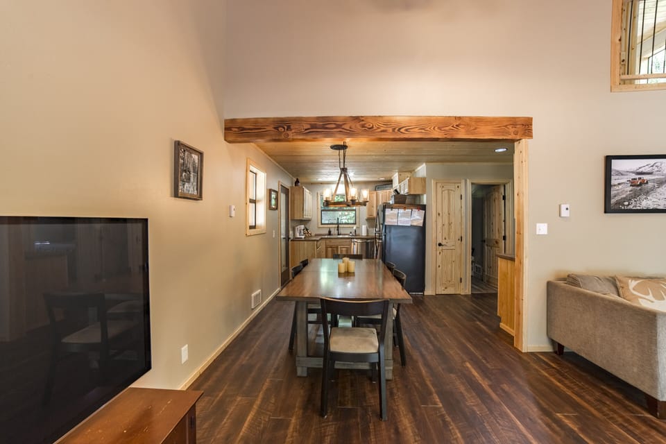 Home features wood accents throughout.