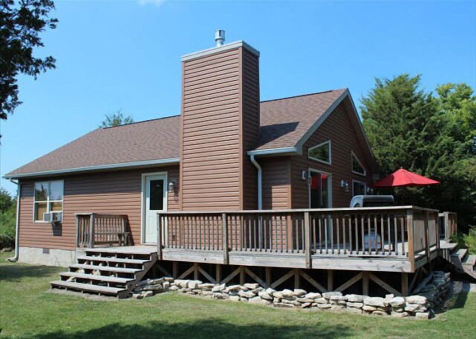Enjoy the large wrap-around deck