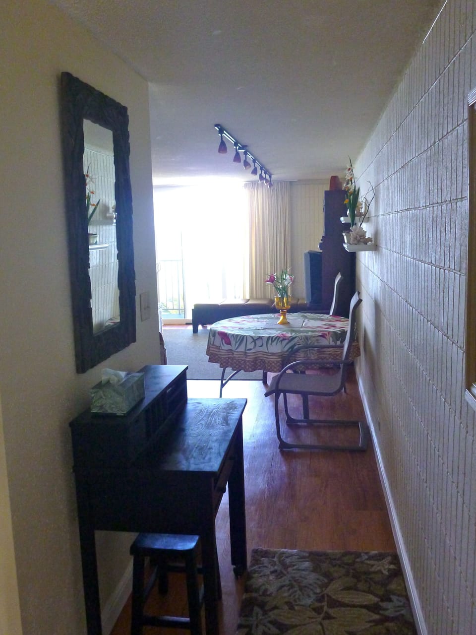 view from the entrance to unit