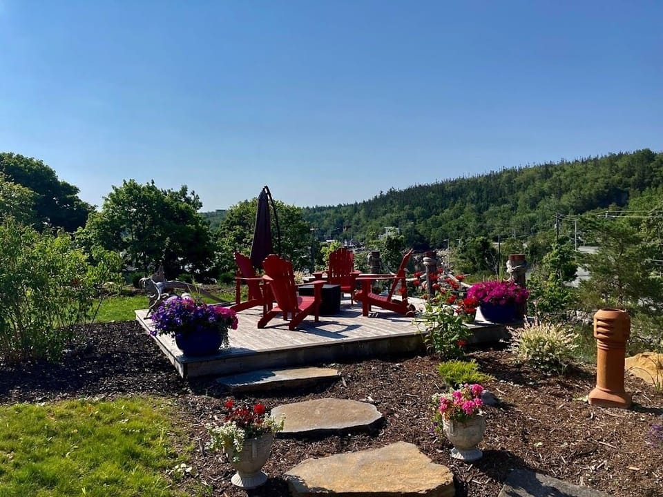 Deck overlooking Purcells Cove.  Perfect for morning coffee!