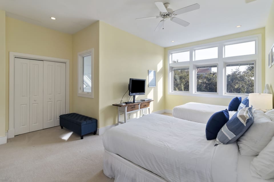 Bedroom 5: Two Fulls, Private Bathroom, Third Floor