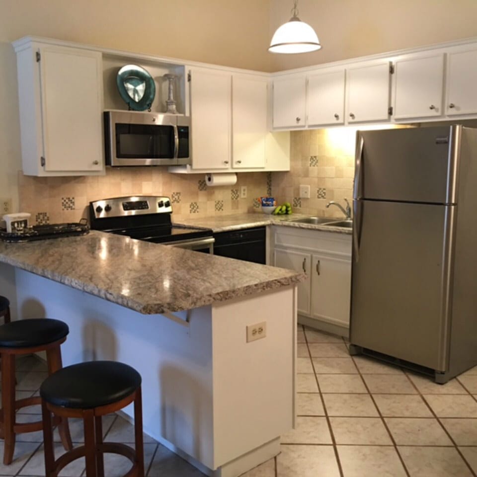 Kitchen with Bar Stools
