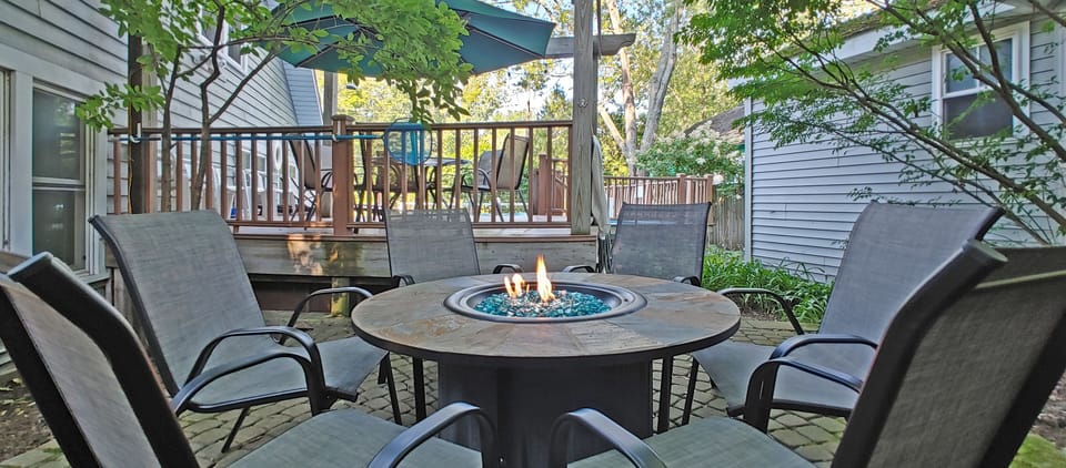 Fire Table on Rear Patio