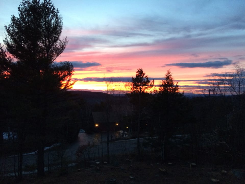 sunset from front balcony 