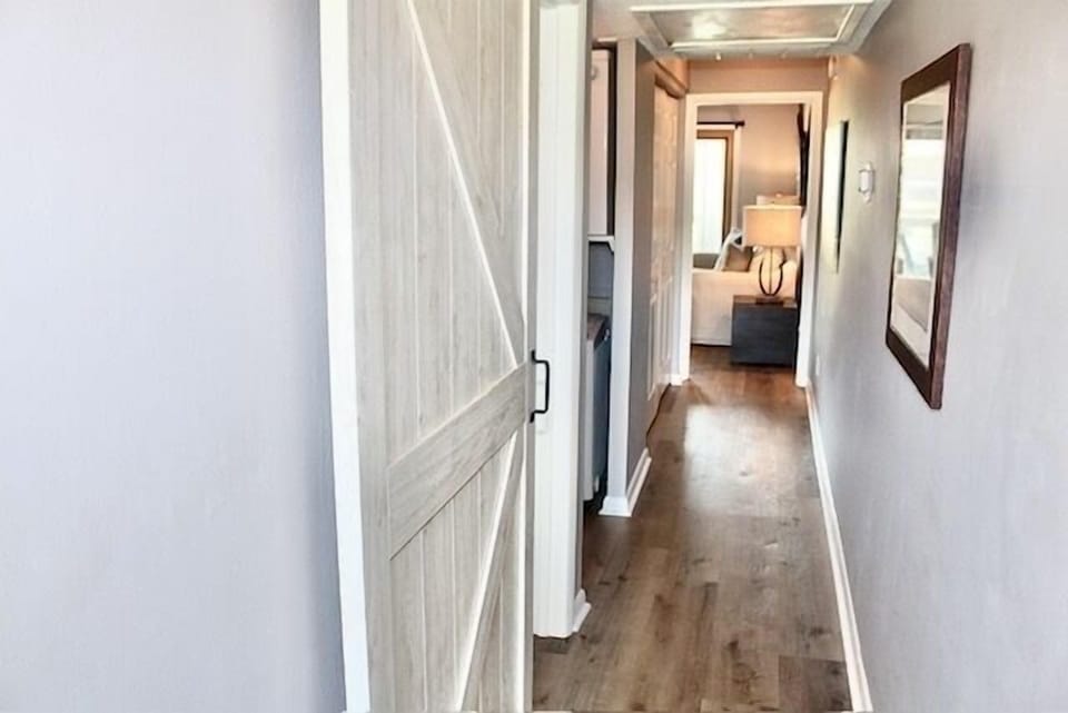 Decorative barn door.