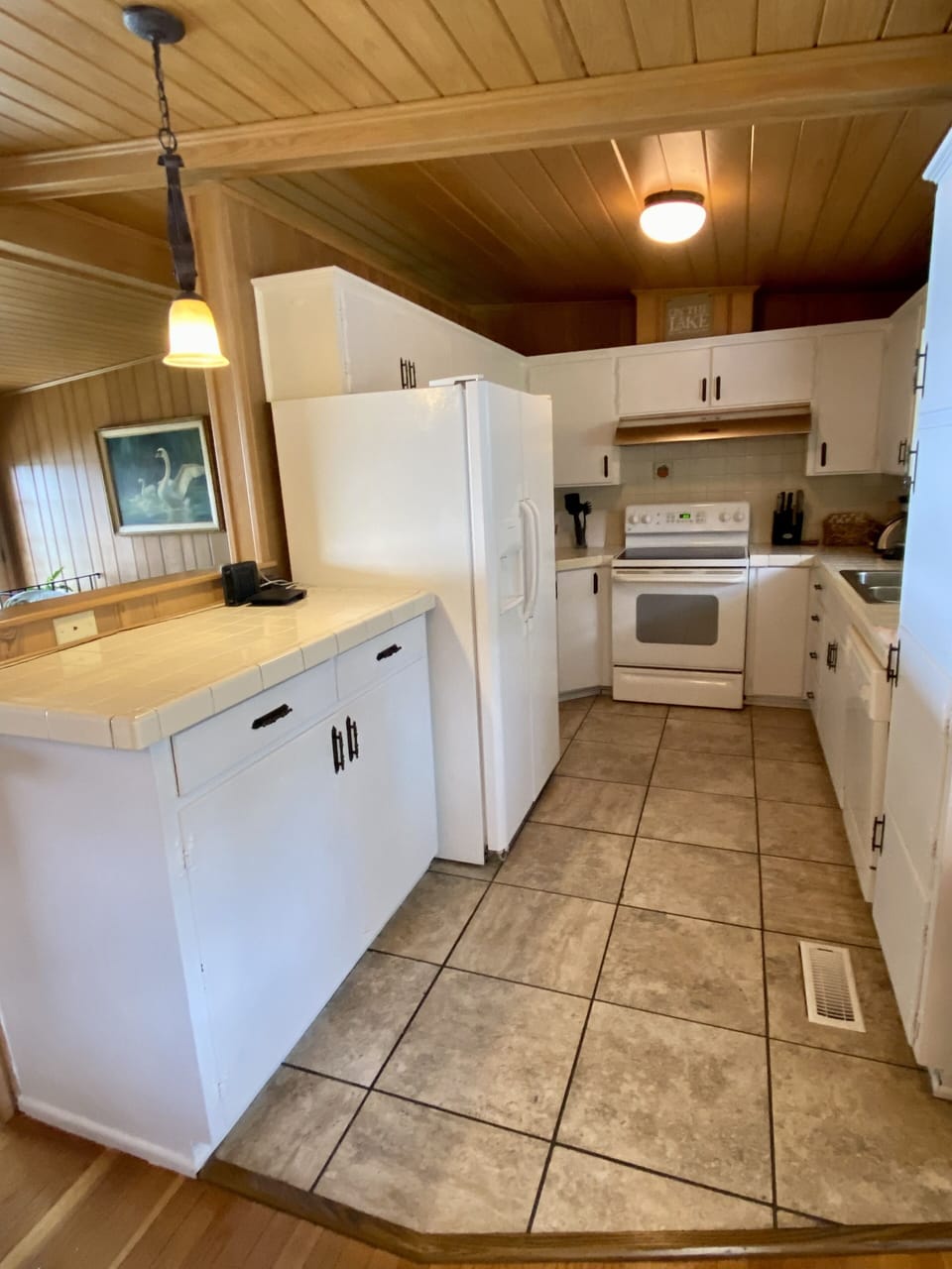 The kitchen has everything you need.