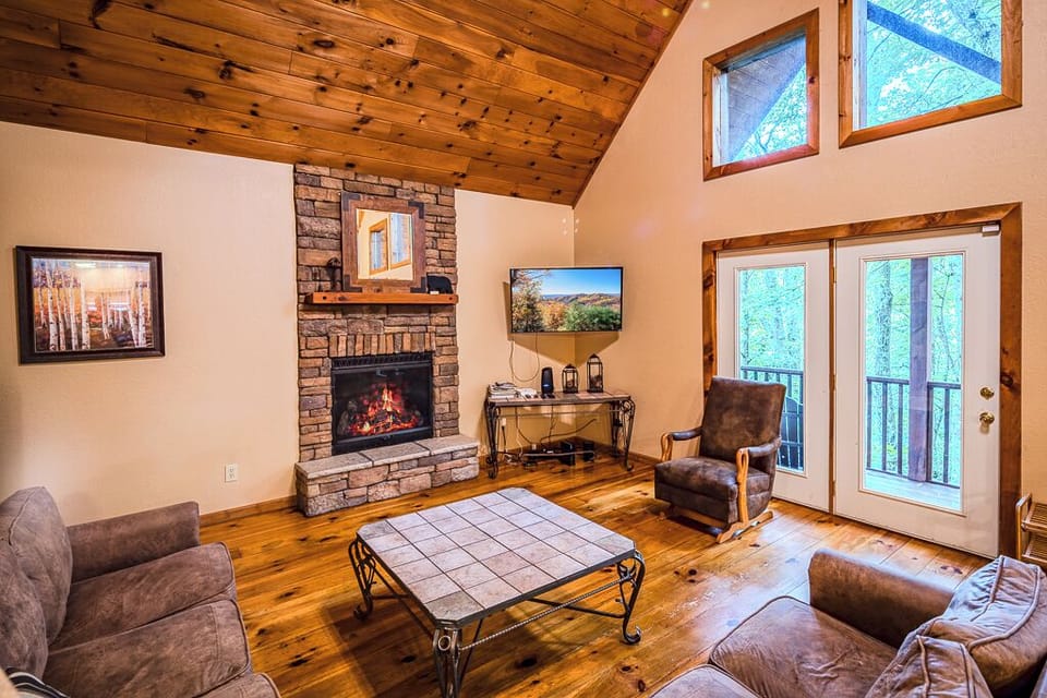 This living room has it all, with a view. The 60" Smart TV is icing on the cake.