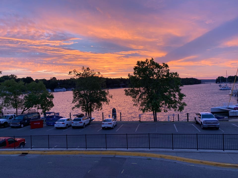 Sunrise from the deck.