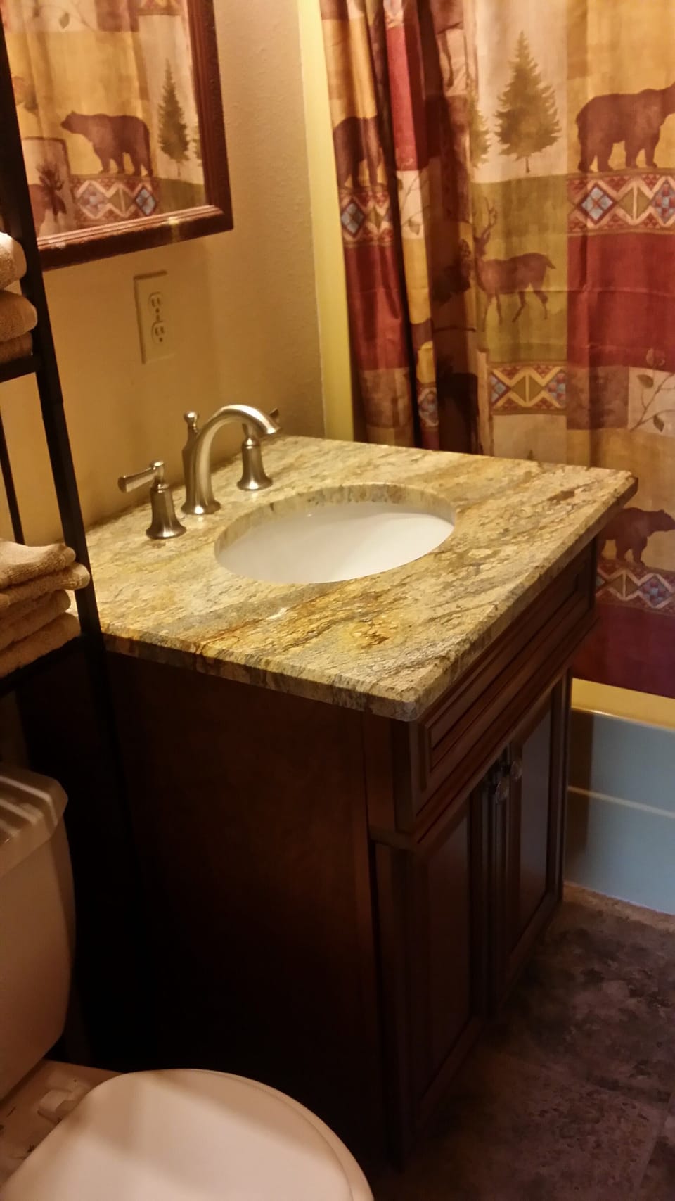 One of two bathrooms.
