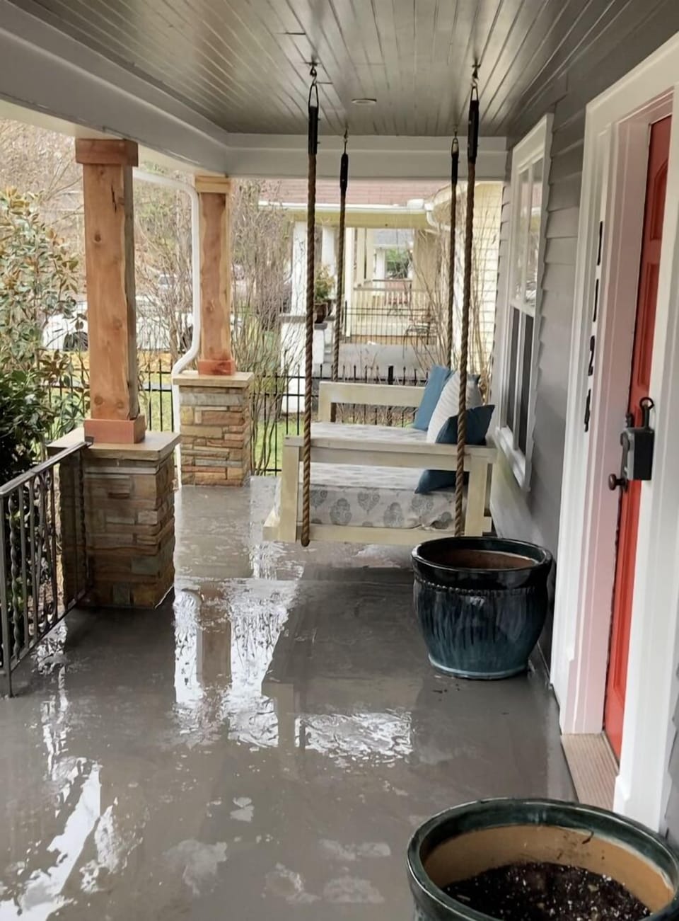 Newly renovated front Porch Area 