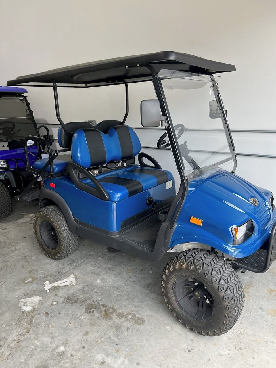Take the golf cart to beach, pool, stores and restaurants.  Modest rental fee.
