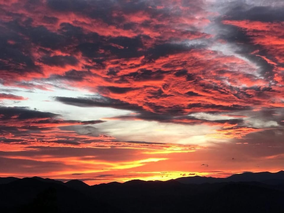 Sunset taken from our deck 
by repeat guest!
