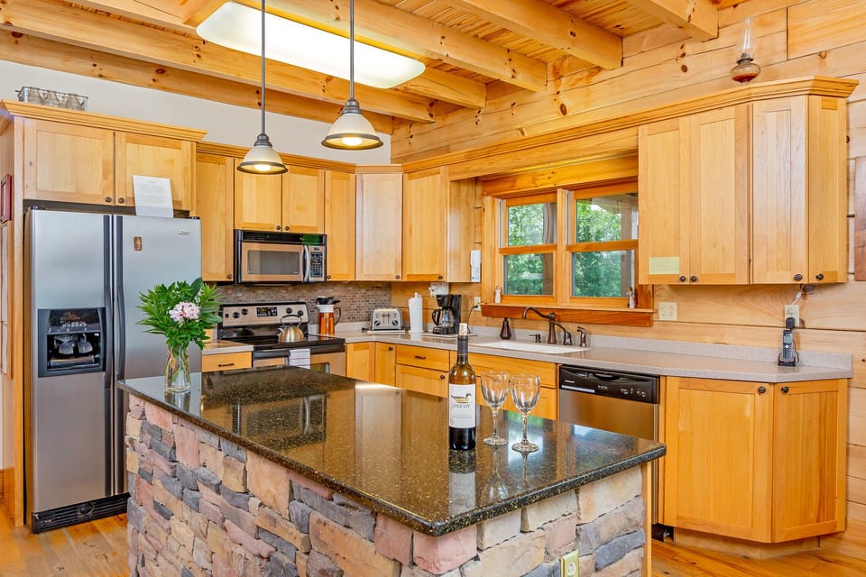 Well appointed kitchen makes it easy to prepare meals to enjoy together.