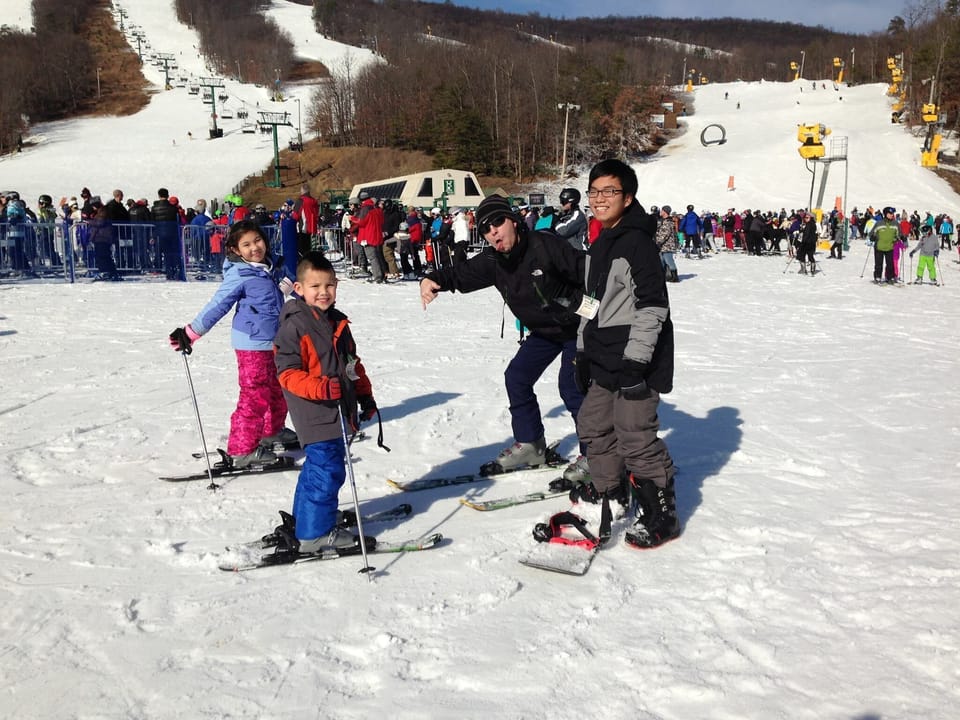 Skiing at Whitetail  PA, about 1 hour drive.