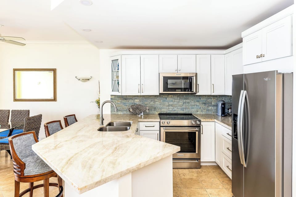 The lovely kitchen was completely renovated in Fall 2023.