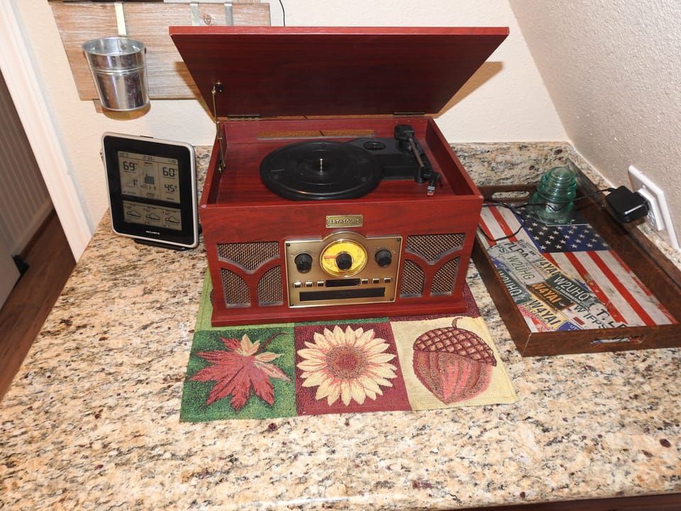 Radio, CD and records to play