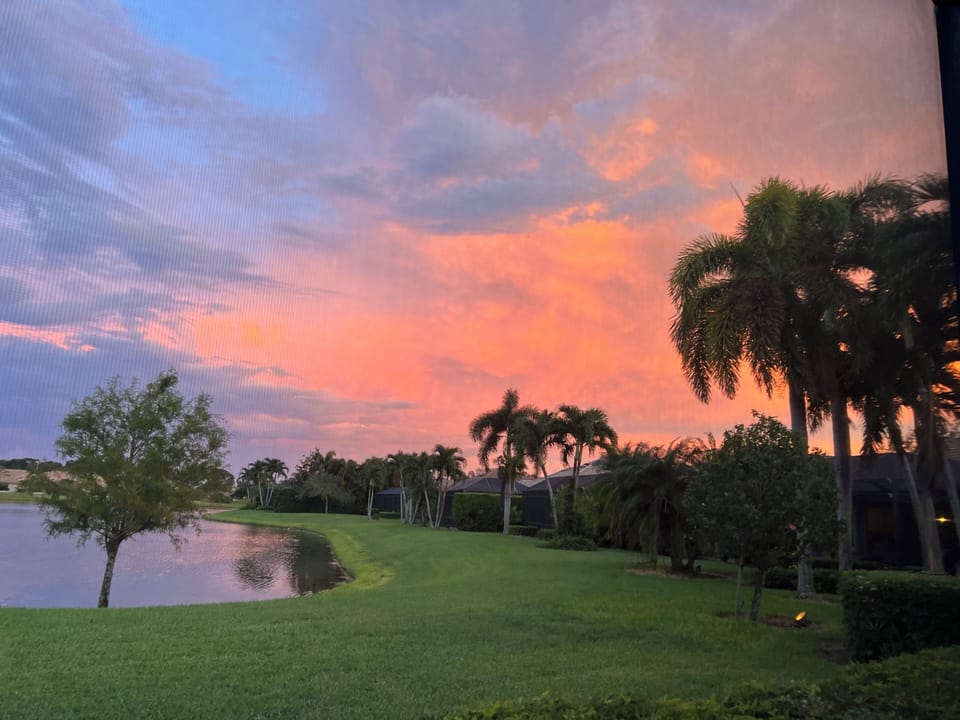 Sunset from our home