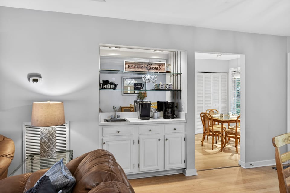 Wet Bar with Coffee Station