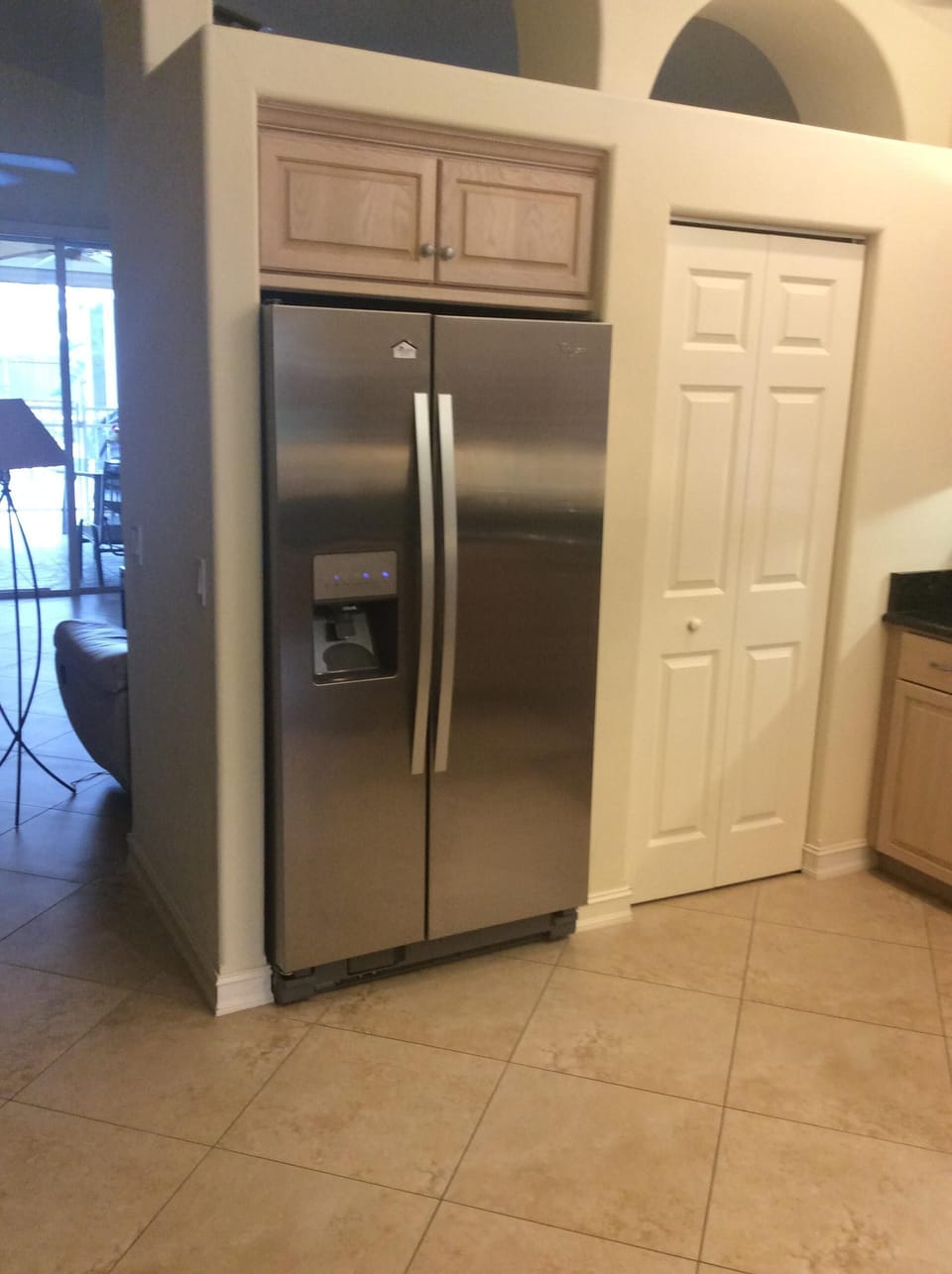 Kitchen and pantry.