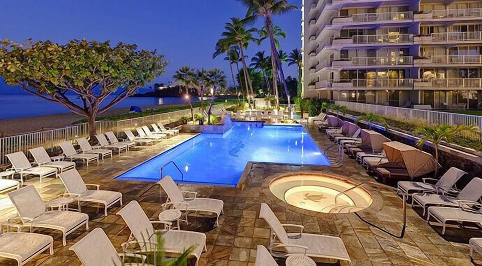 The Pool & Spa Area overlooking the Ocean