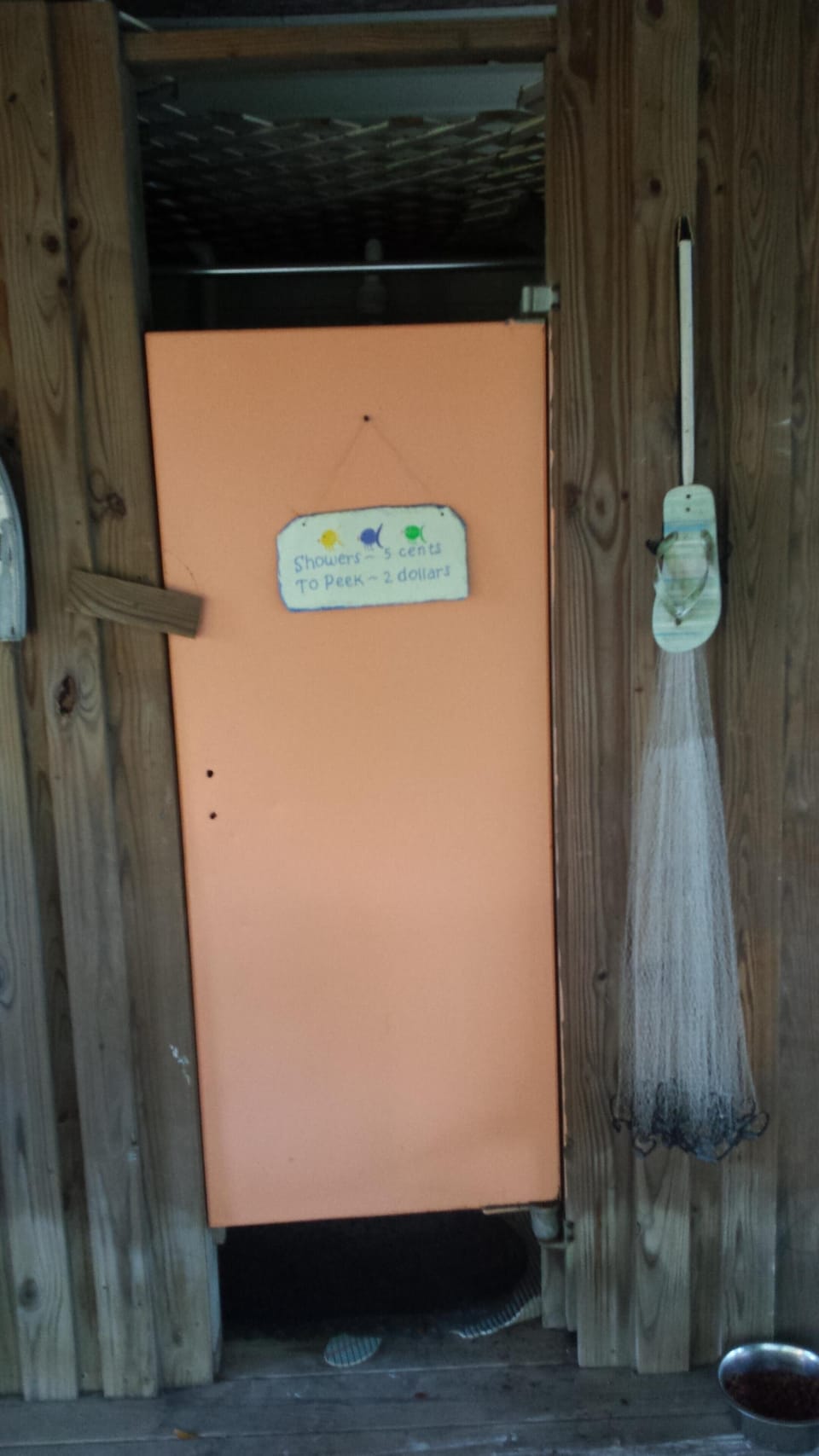 Outdoor Shower on Back Porch
