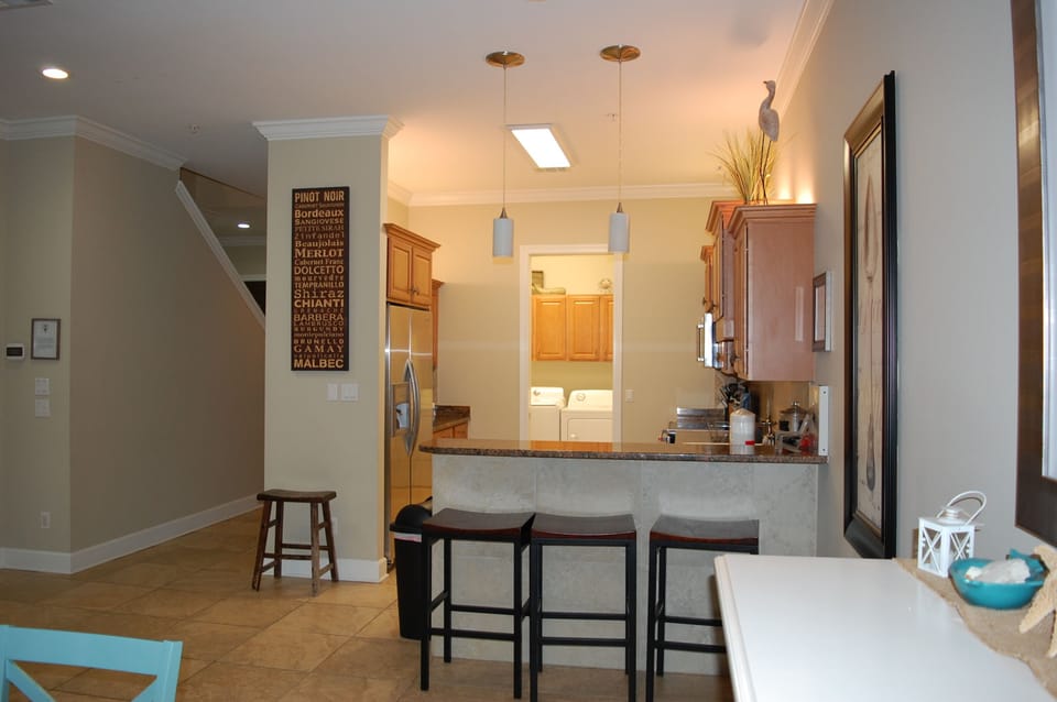 Kitchen and laundry room