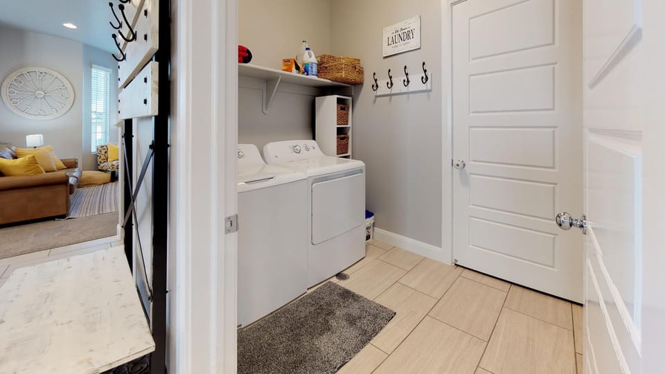 Full size washer and dryer we provide the laundry soap