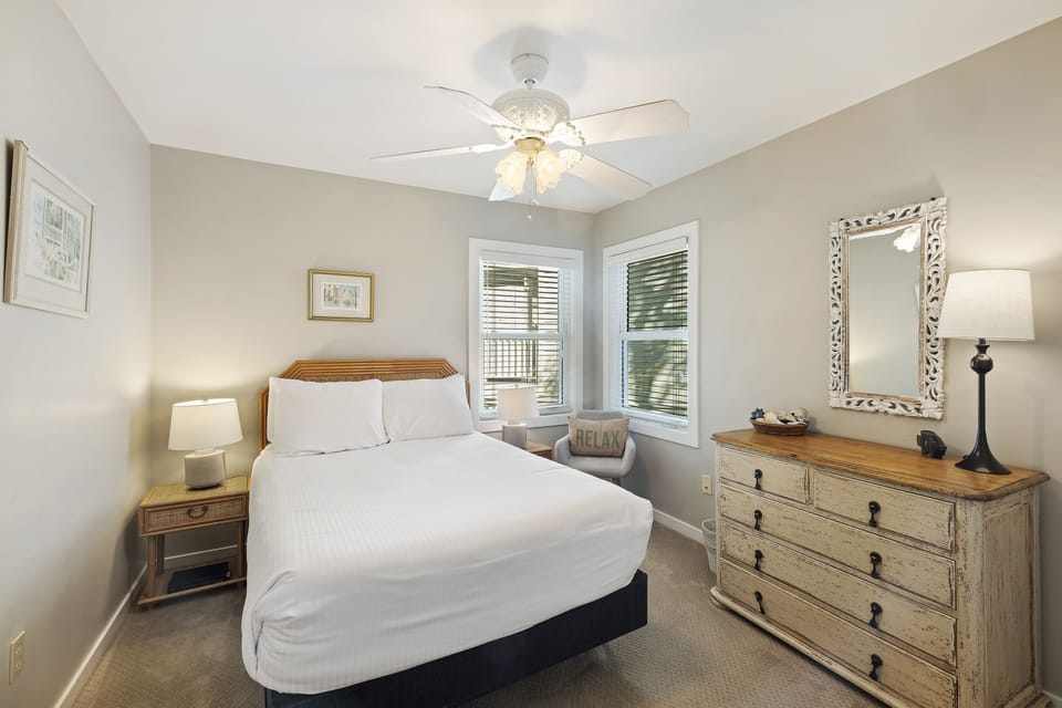Bedroom 1: Full, Shared Hallway Bath, First Floor