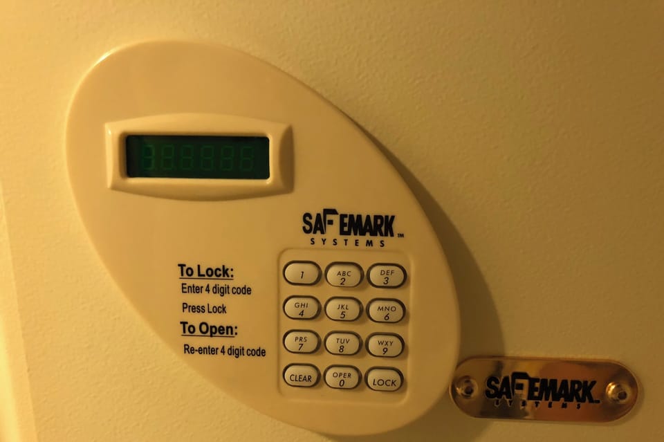 Security safe in the closet