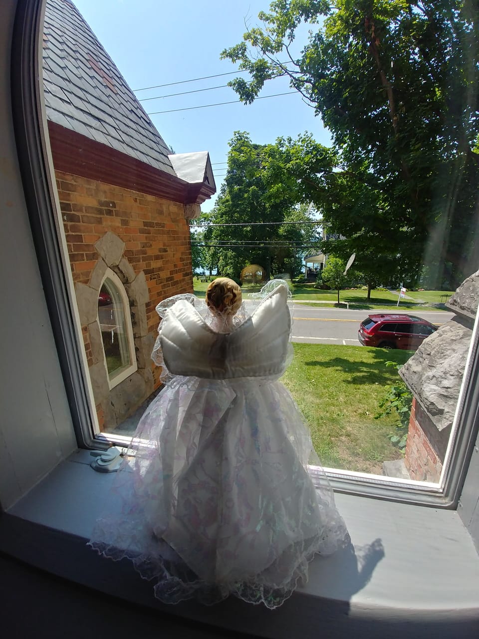 Beautiful view of Lake Cayuga across the street
