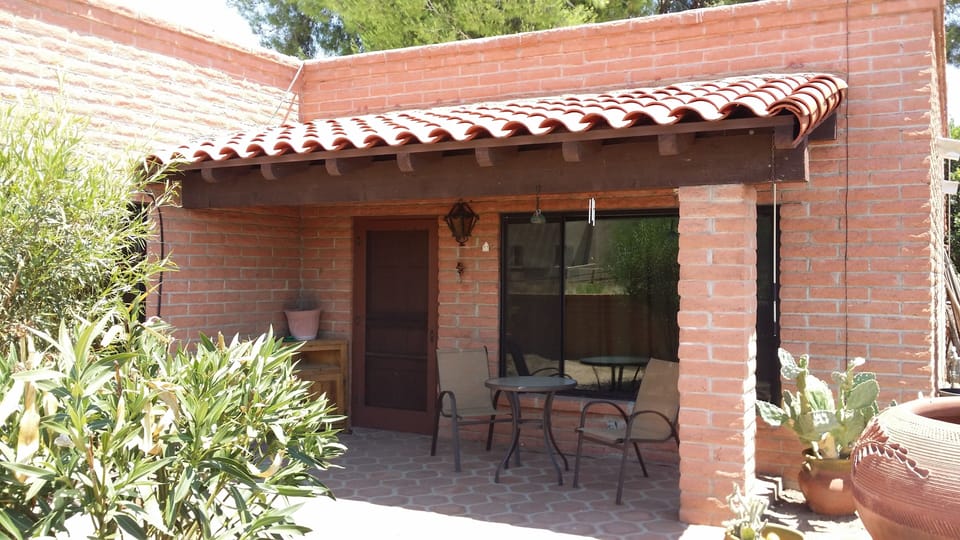 Quiet lovely back patio