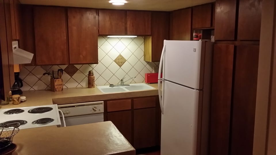 Fully stocked kitchen