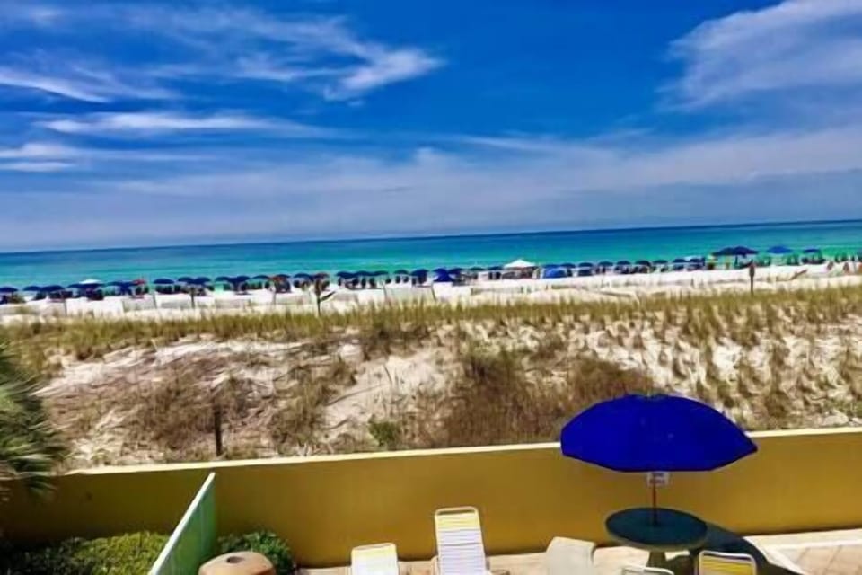 Beautiful Day at the Beach from the Balcony