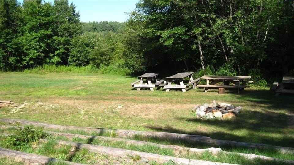 Adjacent campfire and picnic areas.