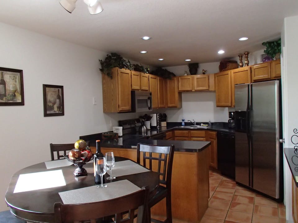 dining room and kitchen