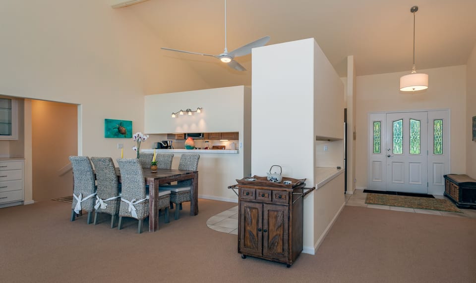 Dining area and entry hall