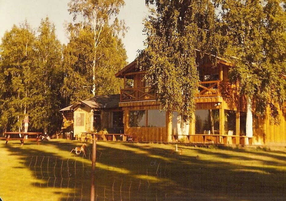 Summer, a favorite time of year.  The house faces the Chena River.