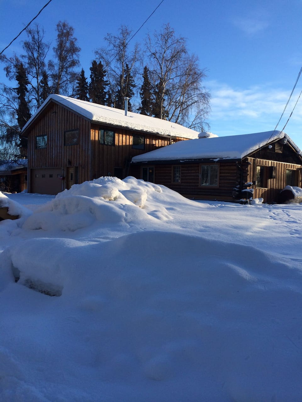 The house in February.