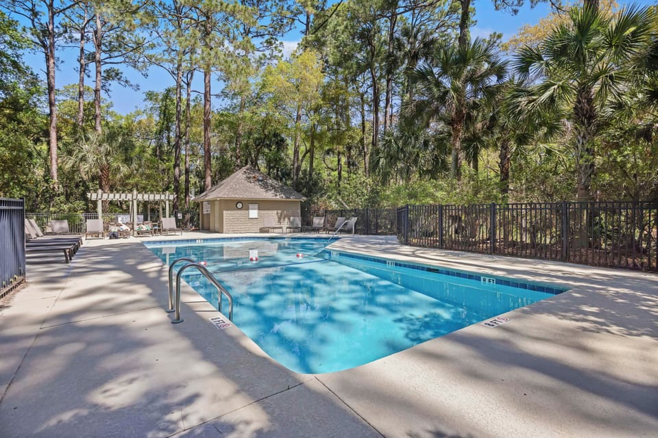 Cool off in the community pool.  Quick and easy access from the unit.