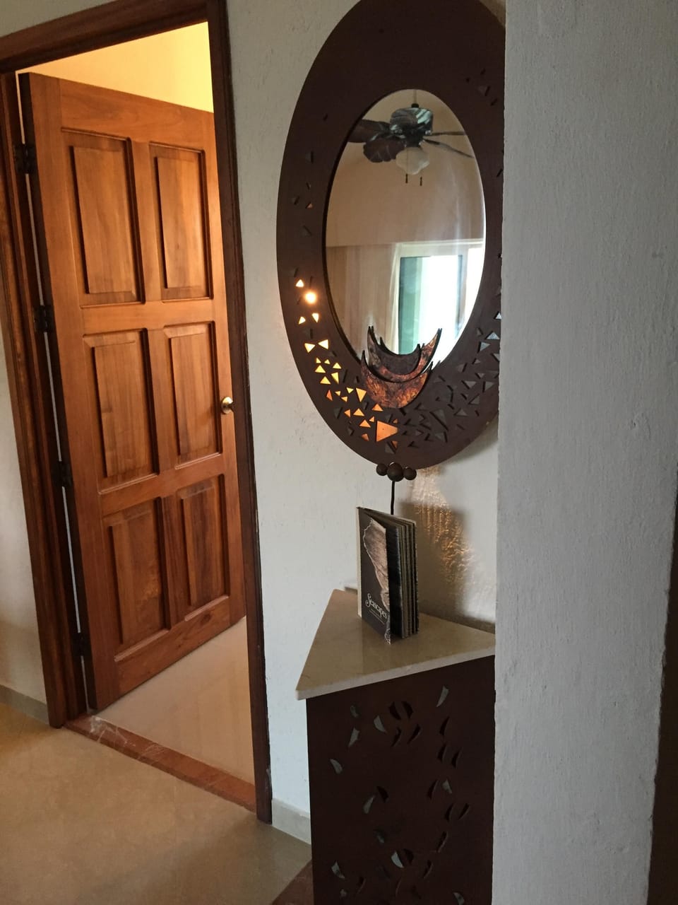 Mirror and stand from Mexico City.