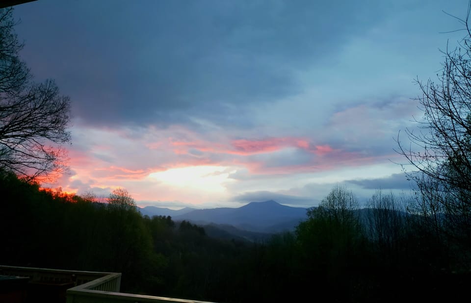 Sun coming up