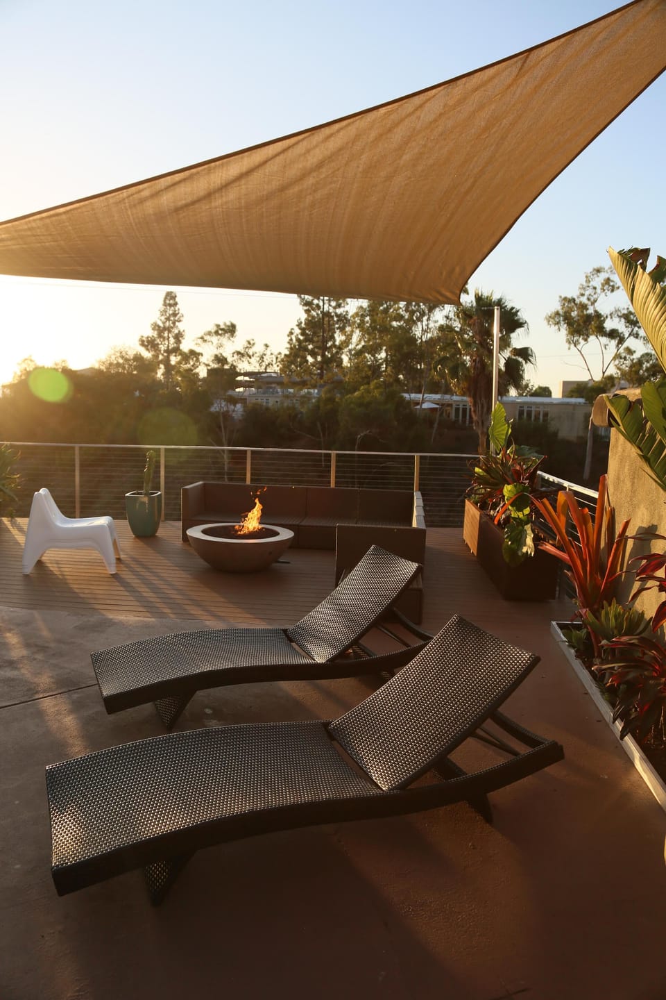 Firepit for evening comfort