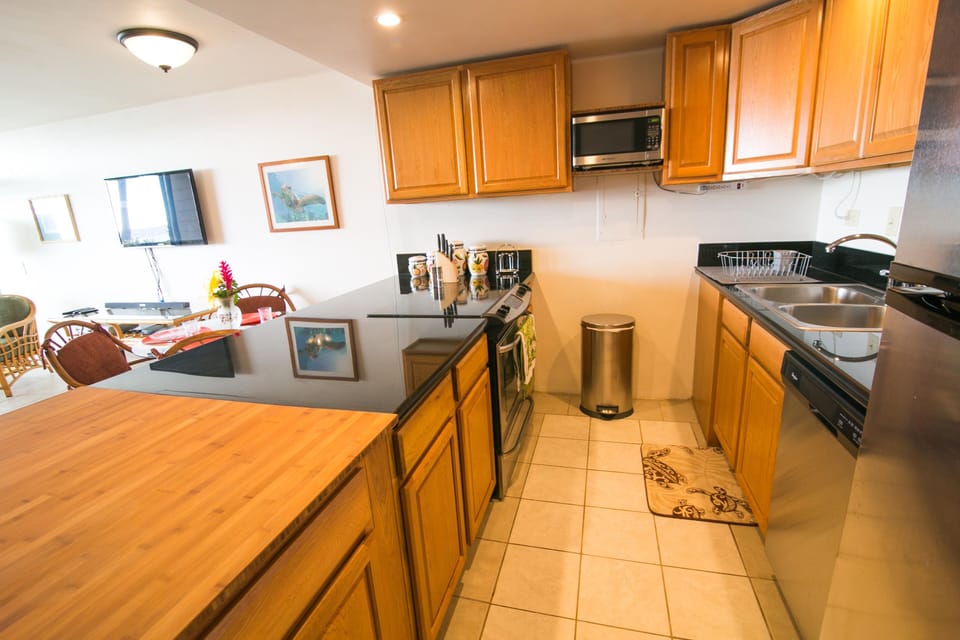 Entering the kitchen