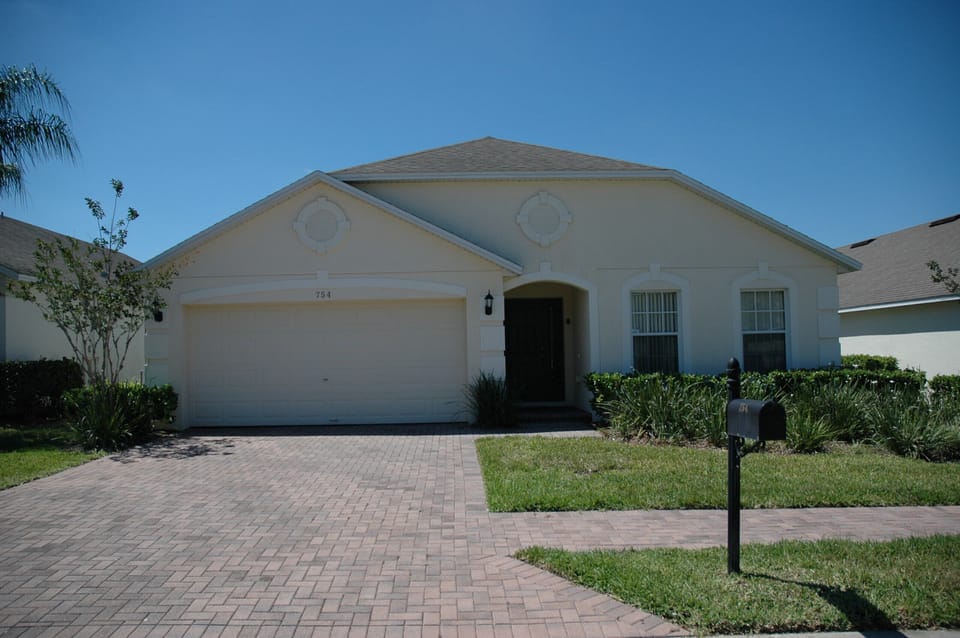 Front of villa