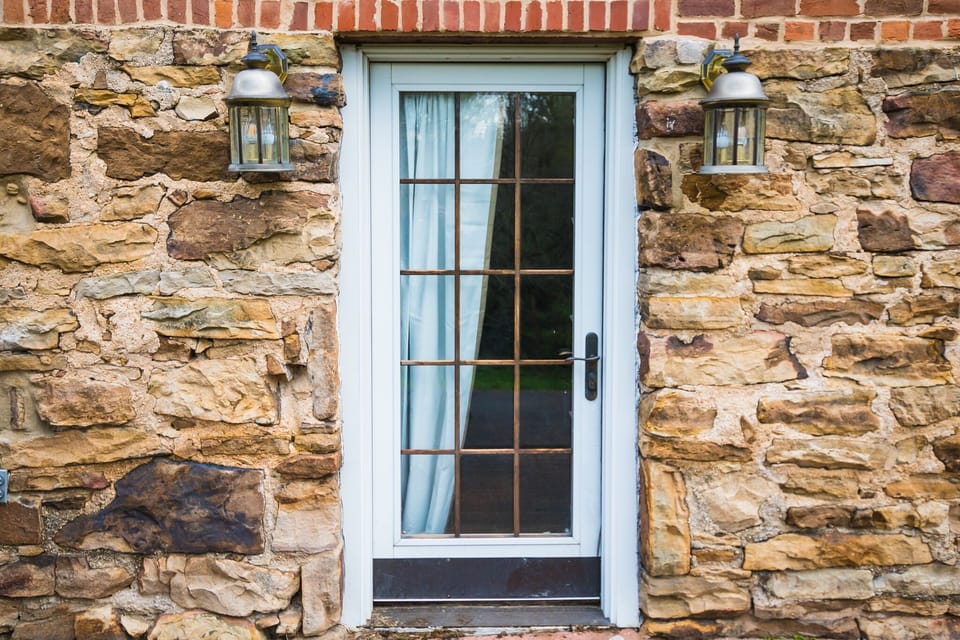 Patio door into master bedroom