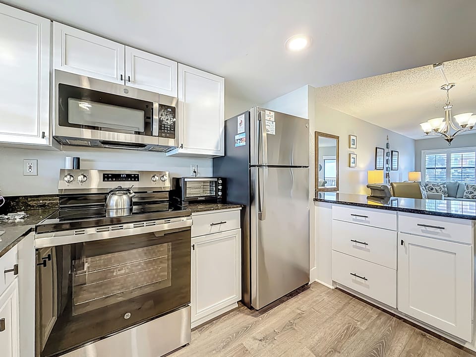 Closer view of our updated Kitchen area