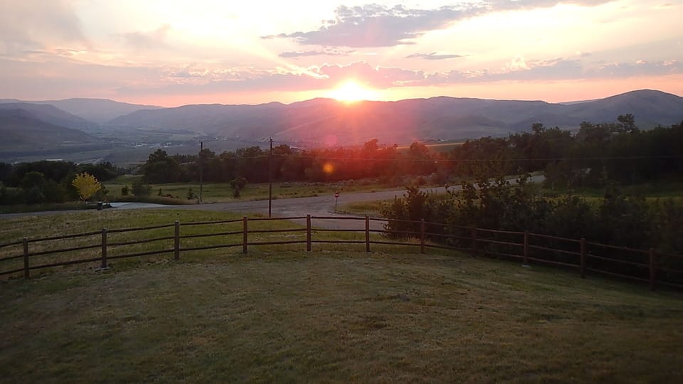 Spectacular sunsets.