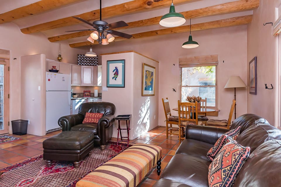 Cove Ceiling, leather furniture